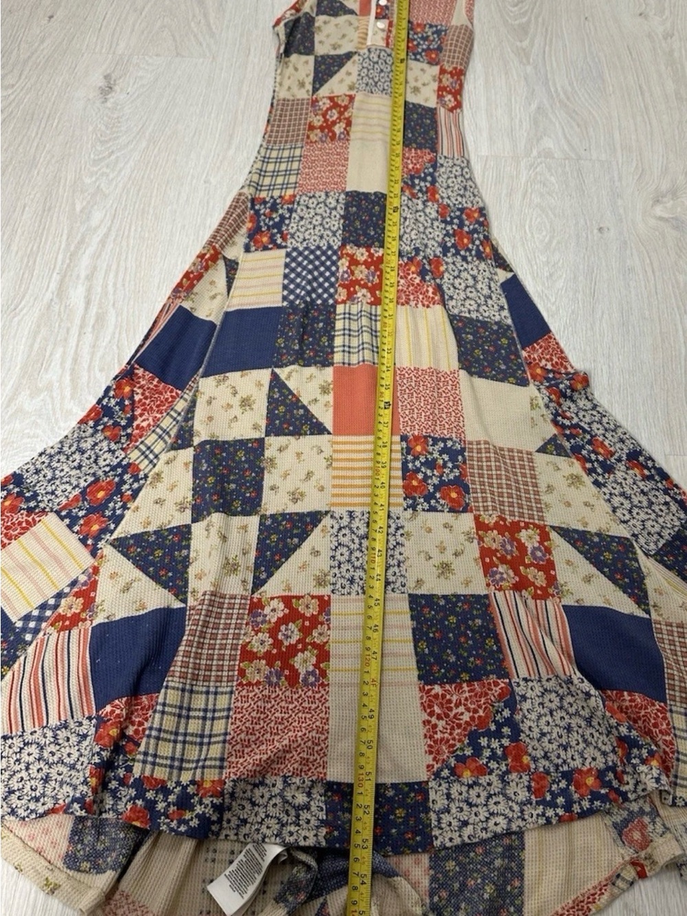 HARD TO FIND Polo by Ralph Lauren Patchwork Waffle Knit Maxi Dress - Medium - Picture 8 of 8